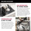32&rdquo; Workstation Kitchen Sink Undermount Stainless Steel Single Bowl with WorkFlow&trade; Ledge and Accessories